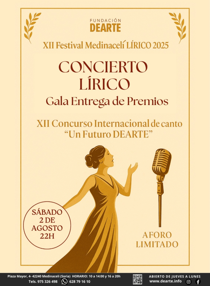 &Oacute;pera, zarzuela y j&oacute;venes talentos: todo listo para el XII Festival Medinaceli L&iacute;rico | Imagen 1