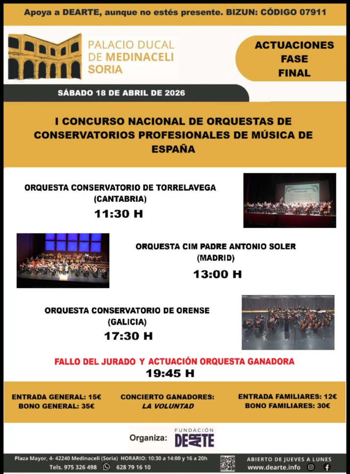 Medinaceli coronar&aacute; a la mejor orquesta de conservatorio de Espa&ntilde;a este s&aacute;bado | Imagen 1