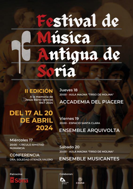 'Accademia del Piacere', plato fuerte del Festival de M&uacute;sica Antigua de Soria | Imagen 1