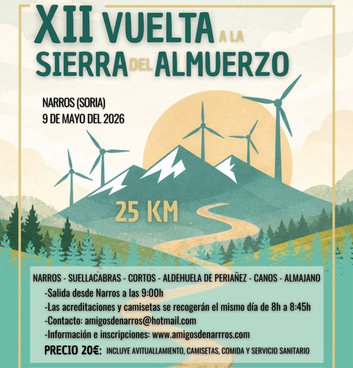 Seis pueblos de Soria unidos por el deporte: Narros acoge una nueva edici&oacute;n de su marcha senderista | Imagen 1