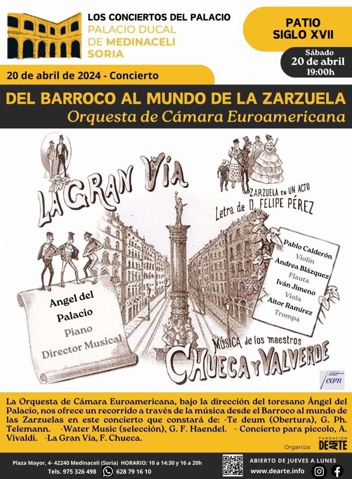 Este s&aacute;bado, viaje musical del Barroco a la Zarzuela en Medinaceli | Imagen 1