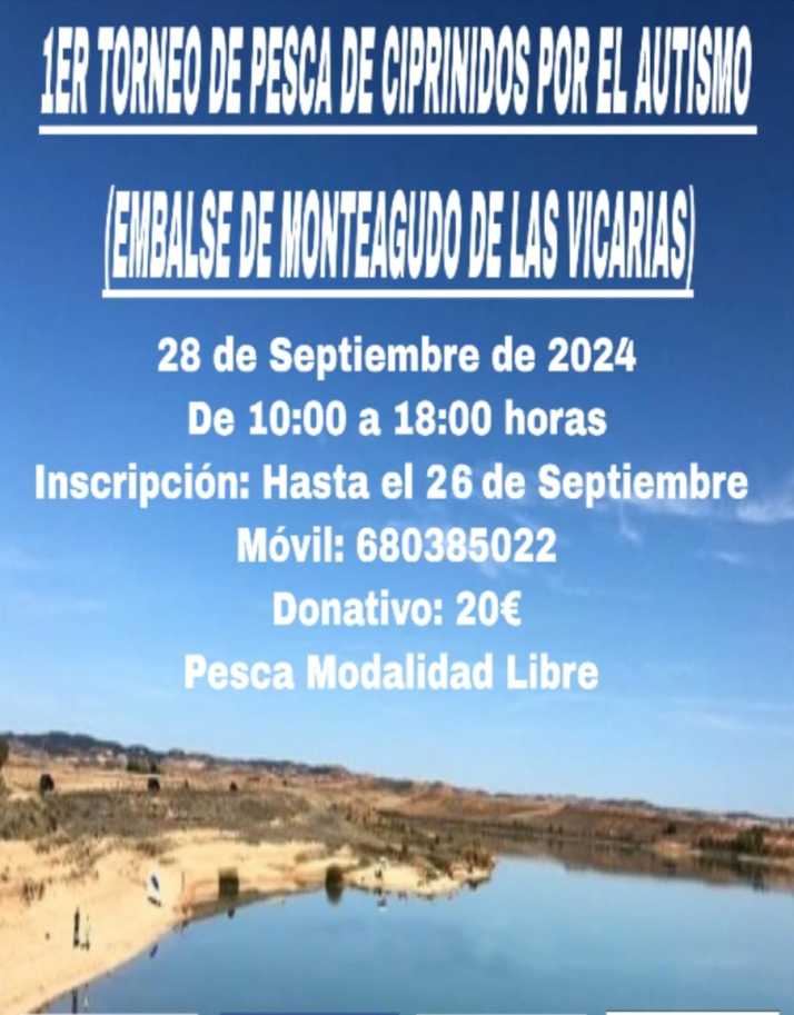 El 28, torneo de pesca en favor de Autismo Soria en Monteagudo | Imagen 1