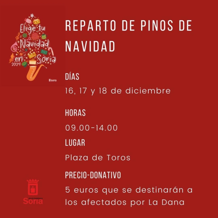 La recaudaci&oacute;n de los pinos navide&ntilde;os de este a&ntilde;o, para la DANA | Imagen 1