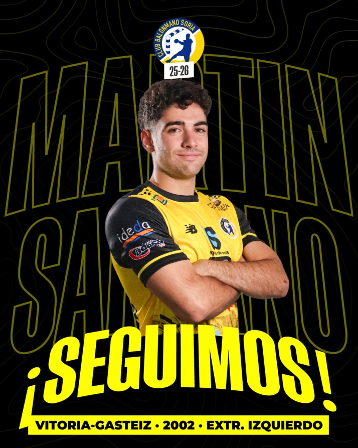 Mart&iacute;n Santano seguir&aacute; una temporada m&aacute;s en el BM Soria | Imagen 1