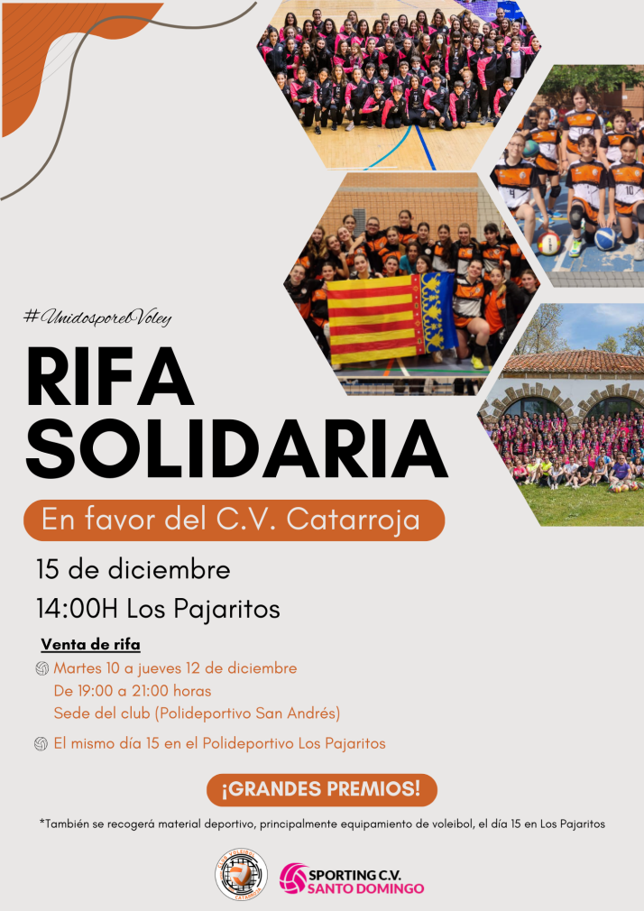 El Sporting Santo Domingo CV organiza una rifa solidaria en favor del CV Catarroja tras la DANA | Imagen 1