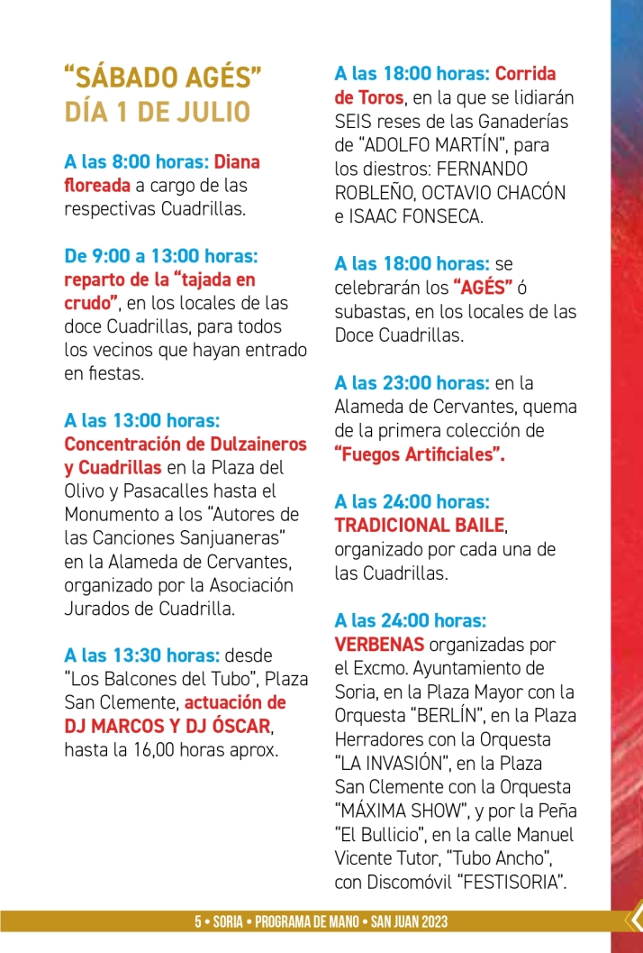 Programa oficial Fiestas de San Juan de Soria 2023: Todos los horarios y eventos | Imagen 4