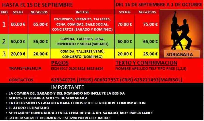 El congreso de Soria Baila, los d&iacute;as 7 y 8 de octubre | Imagen 1