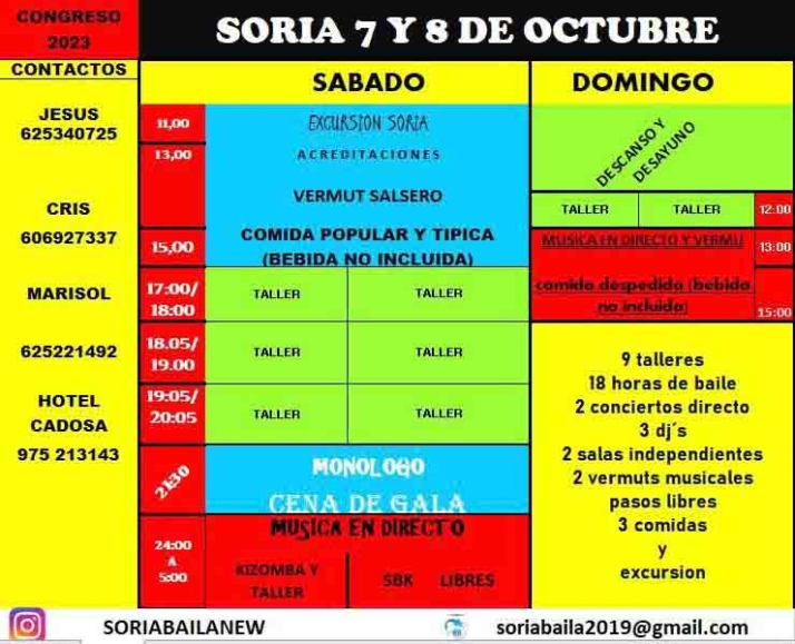 El congreso de Soria Baila, los d&iacute;as 7 y 8 de octubre | Imagen 2