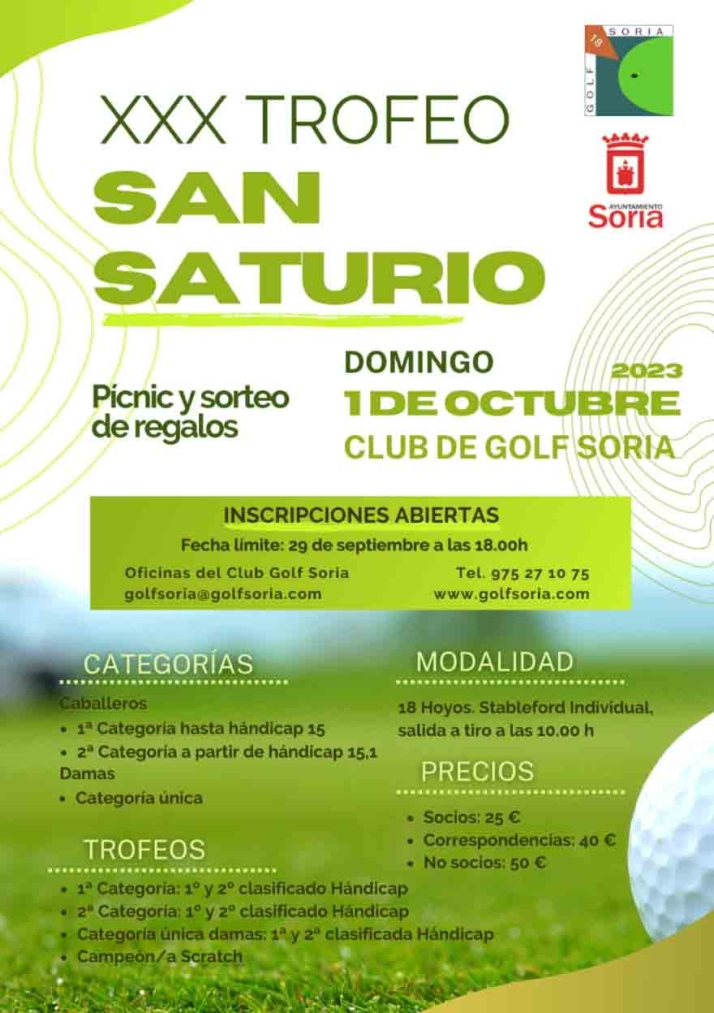 Las inscripciones para el torneo de golf San Saturio, hasta el jueves | Imagen 1