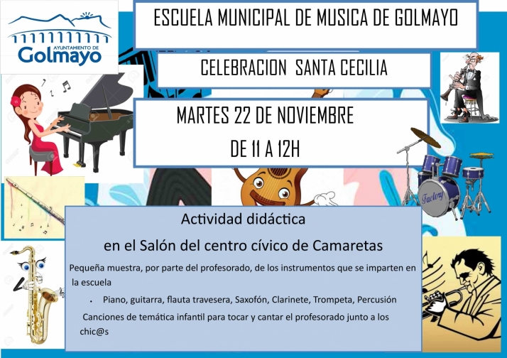 La Escuela municipal de m&uacute;sica de Golmayo honra el martes a Santa Cecilia | Imagen 1