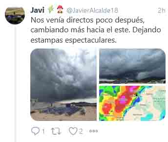 CR&Oacute;NICA Y FOTOS | As&iacute; han descrito las redes la fuerte tormenta del Madero | Imagen 3