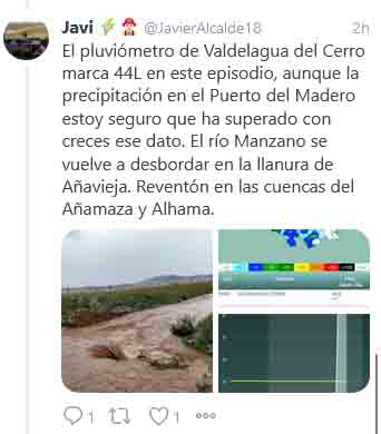 CR&Oacute;NICA Y FOTOS | As&iacute; han descrito las redes la fuerte tormenta del Madero | Imagen 7