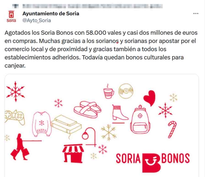 Los Soria Bonos para compras, agotados | Imagen 1