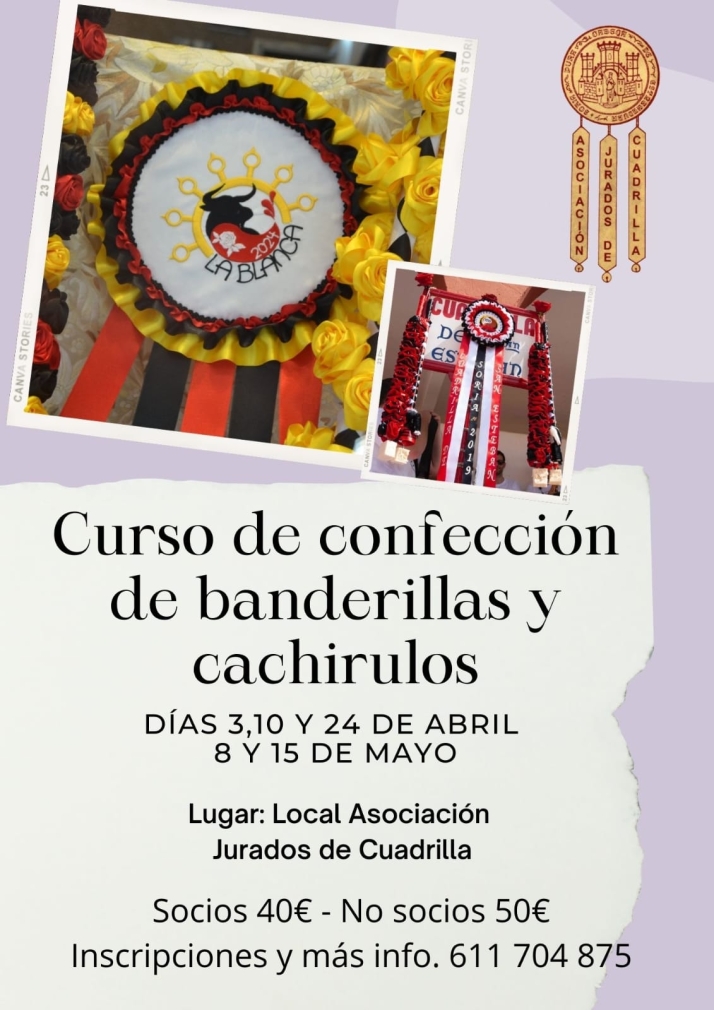 La Asociaci&oacute;n Jurados de Cuadrilla convoca sus cursos de pirograbado y de confecci&oacute;n de cachirulos y banderillas | Imagen 1