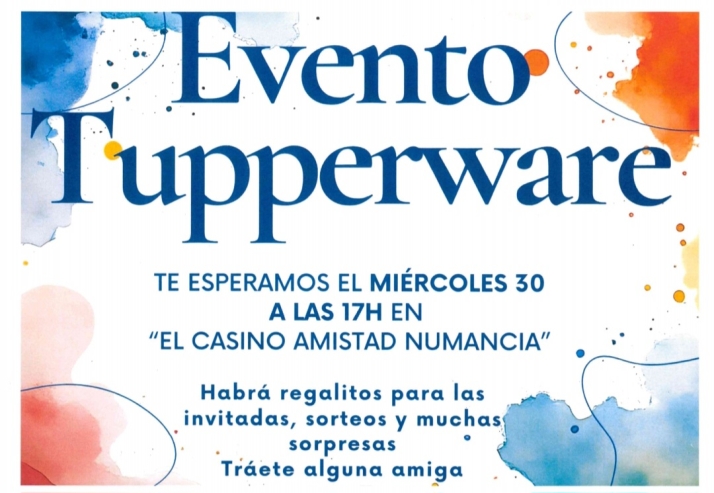 Este mi&eacute;rcoles en Soria, 'Evento Tuperware' con &quot;regalitos&quot; para las asistentes | Imagen 1