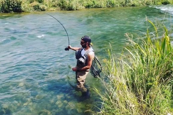 Pesca de la trucha en el Duero