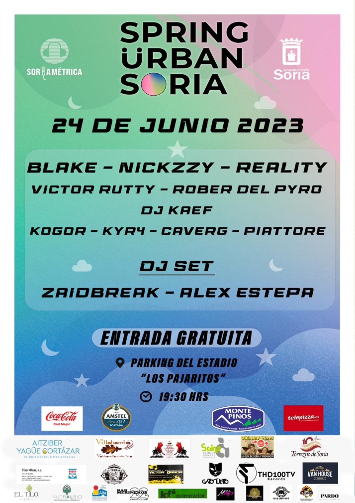 Vuelve el festival &lsquo;Spring Urban Soria&rsquo; con un cartel ampliado y muchas novedades | Imagen 1