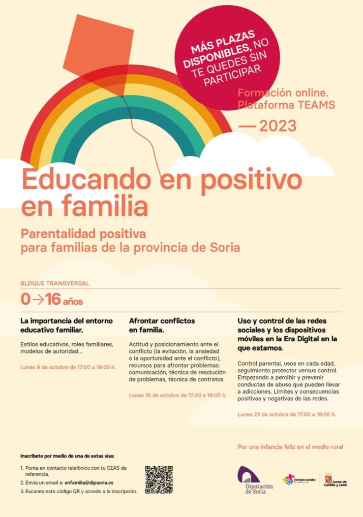 Nueva edici&oacute;n de los talleres 'Creciendo en familia y educando en positivo' en Soria | Imagen 1