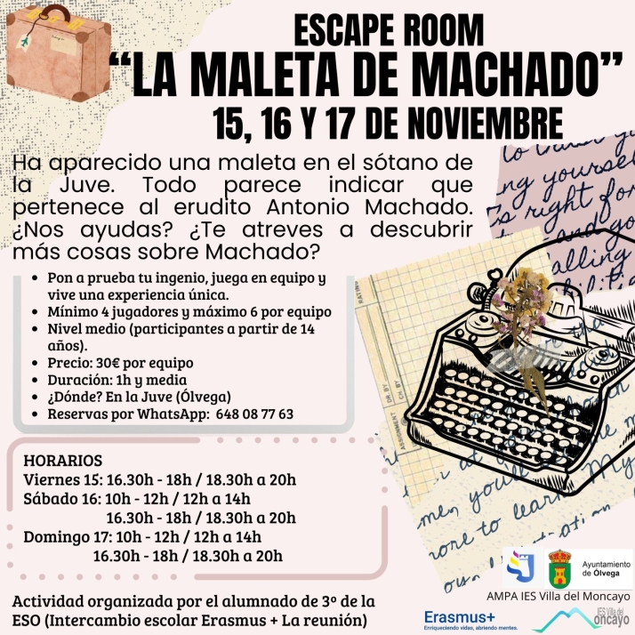 &Oacute;lvega organiza un escape room sobre Antonio Machado | Imagen 1