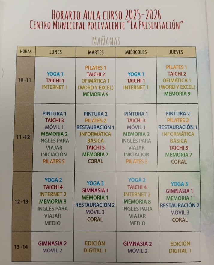 Aulas para Personas Mayores de Soria 2025-26: conoce las actividades, c&oacute;mo inscribirte, los precios y todo lo que necesitas | Imagen 2