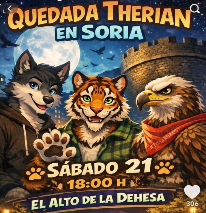 &iquest;La moda de los &lsquo;Therian&rsquo; llega a Soria?: Supuesta quedada de personas que se sienten perros esta tarde en La Dehesa | Imagen 1