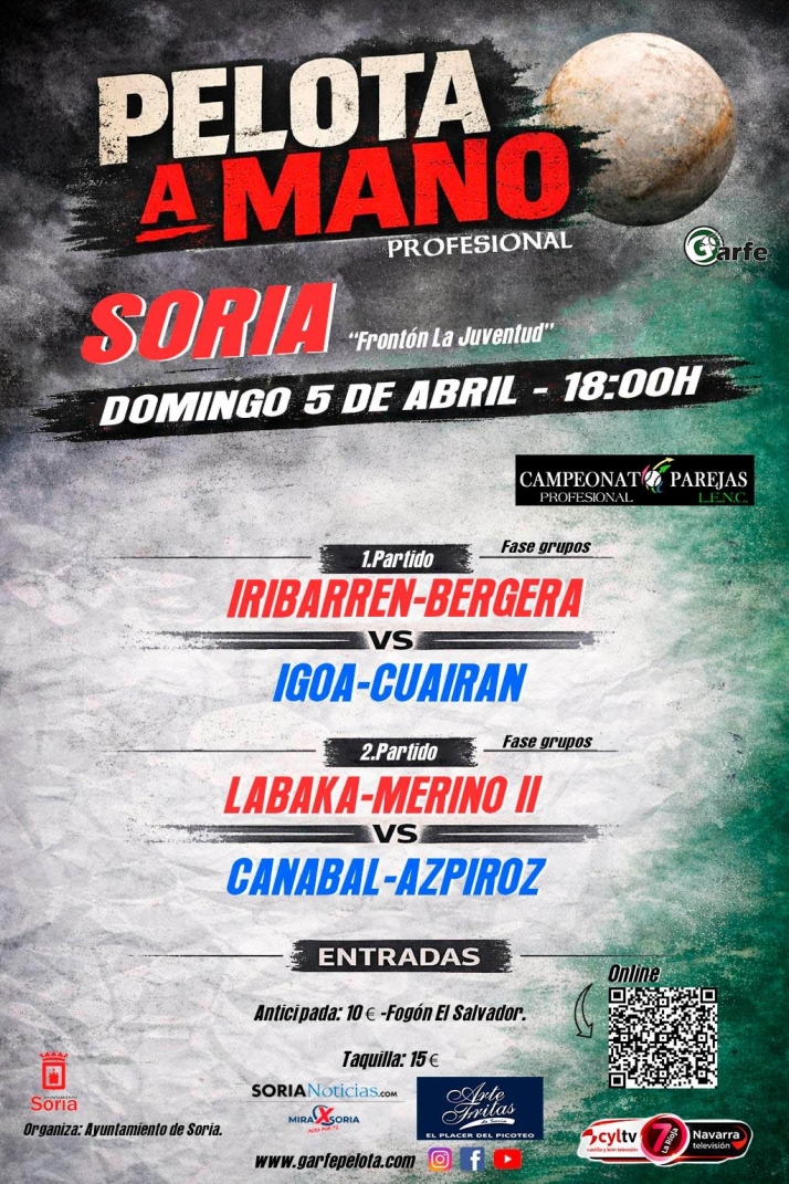 Las mejores parejas de pelota mano se volverán a enfrentar en Soria en el Campeonato LENC | Imagen 1