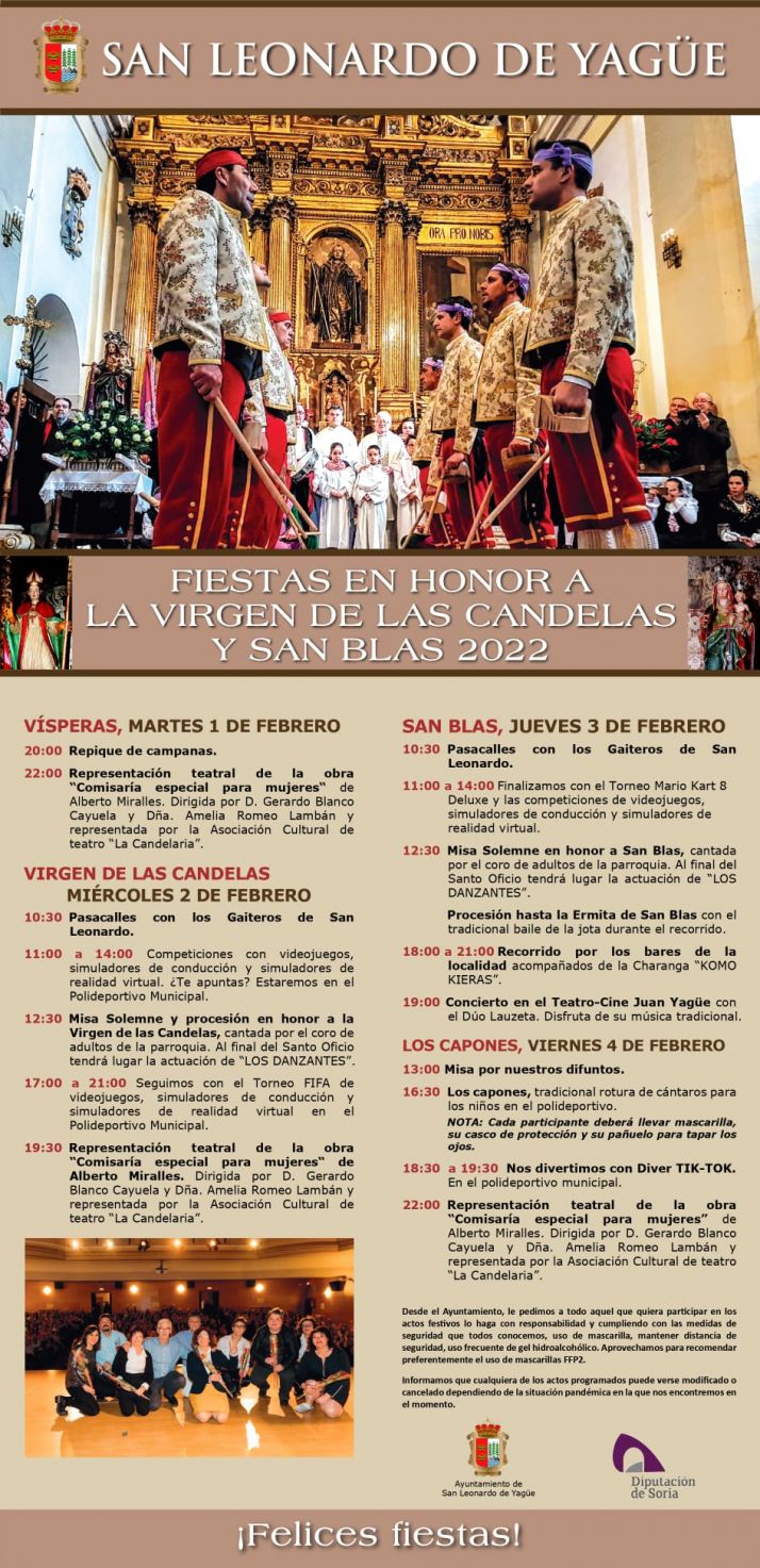 Programa oficial de las fiestas de Las Candelas y San Blas en San Leonardo | Imagen 1