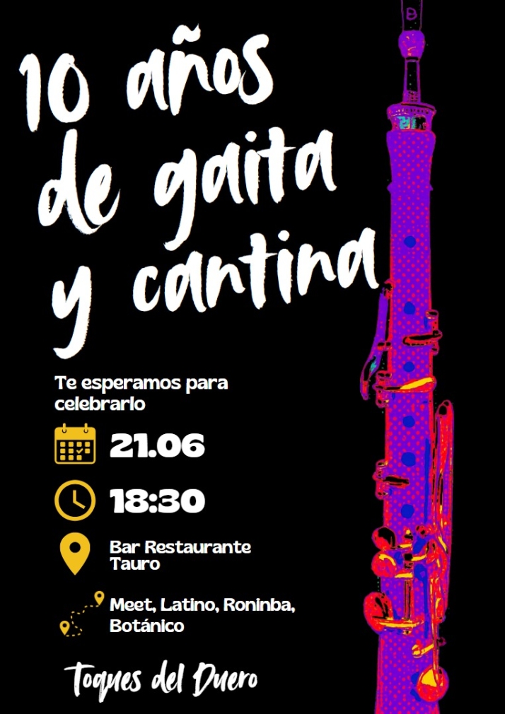 'Toques del Duero' celebra este s&aacute;bado 10 a&ntilde;os de gaita y cantina | Imagen 1