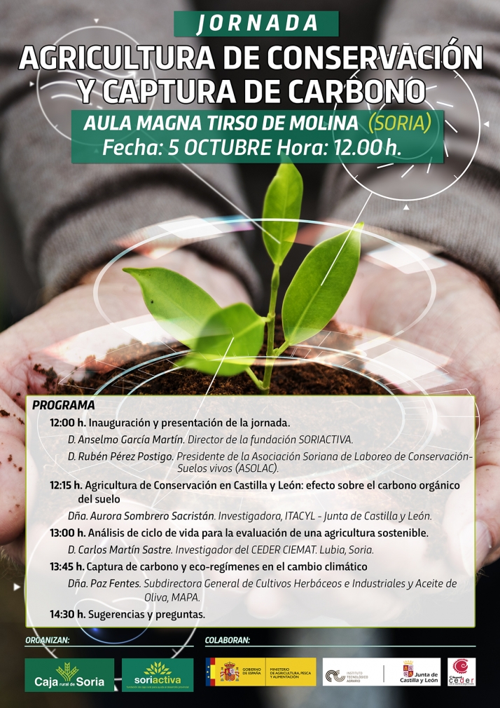 Soriactiva organiza una jornada sobre agricultura de conservaci&oacute;n y captura de carbono | Imagen 1