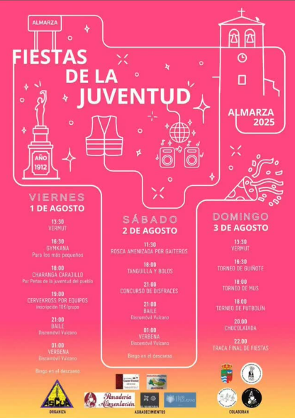 Cervekross, concurso de disfraces y gaiteros: este es el programa completo de las Fiestas de la Juventud de Almarza 2025 | Imagen 1