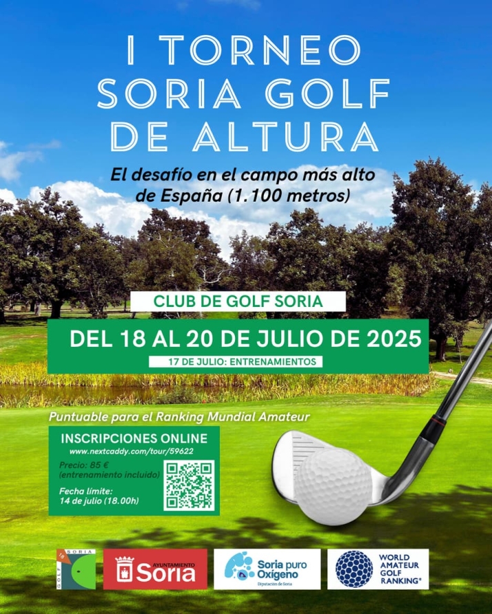 El I Torneo Soria Golf de Altura, cita puntuable para el Ranking Mundial Amateur en el campo de mayor altitud de España | Imagen 1