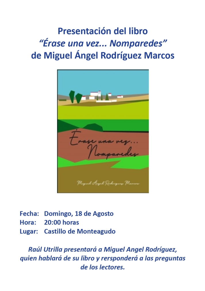 Miguel &Aacute;ngel Rodr&iacute;guez presenta su libro '&Eacute;rase una vez... Nomparedes' | Imagen 1