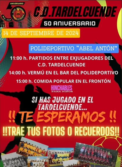 Partidos, hinchables y comida popular para celebrar los 50 a&ntilde;os del CD Tardelcuende  | Imagen 1