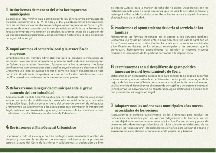 Vox en Soria promete acabar con el &ldquo;efecto llamada&rdquo; a la inmigraci&oacute;n ilegal, los Cines Mercado y la concejal&iacute;a de igualdad  | Imagen 1