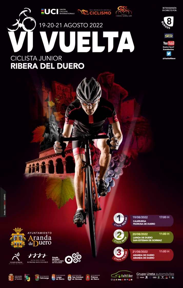 La segunda etapa de la Vuelta junior a la Ribera del Duero, de Langa a San Esteban de Gormaz | Imagen 1