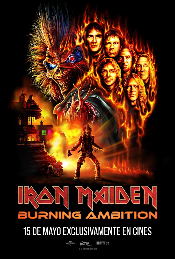 Cartel de Iron Maiden: Burning Ambition